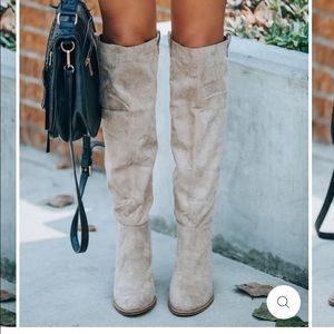 Grey slouch boot. NWOT.  Only worn to try on